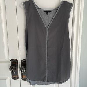 Banana Republic tank, elongated in grey